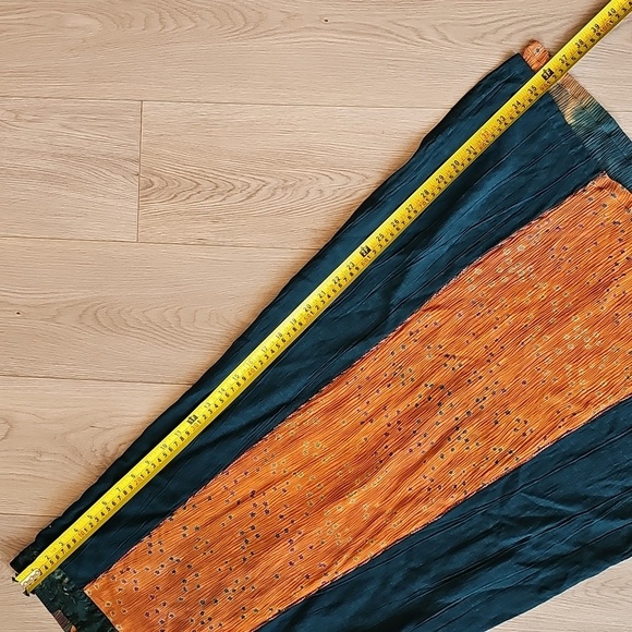 Aysha Bali Linen Rayon Blend Boho Maxi Skirt, Small - Picture 6 of 14